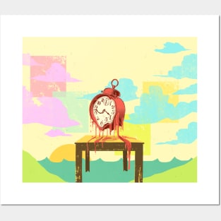 MELTED CLOCK Posters and Art